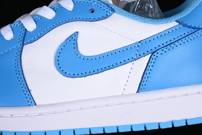 All categories Air Jordan Jordan series basketball shoes Air Jordan 1 Low G version pure original Nk SB x Air Jordan 1 Low AJ1 Joe 1 joint North Carolina blue full head layer low-top basketball shoes CJ7891-401